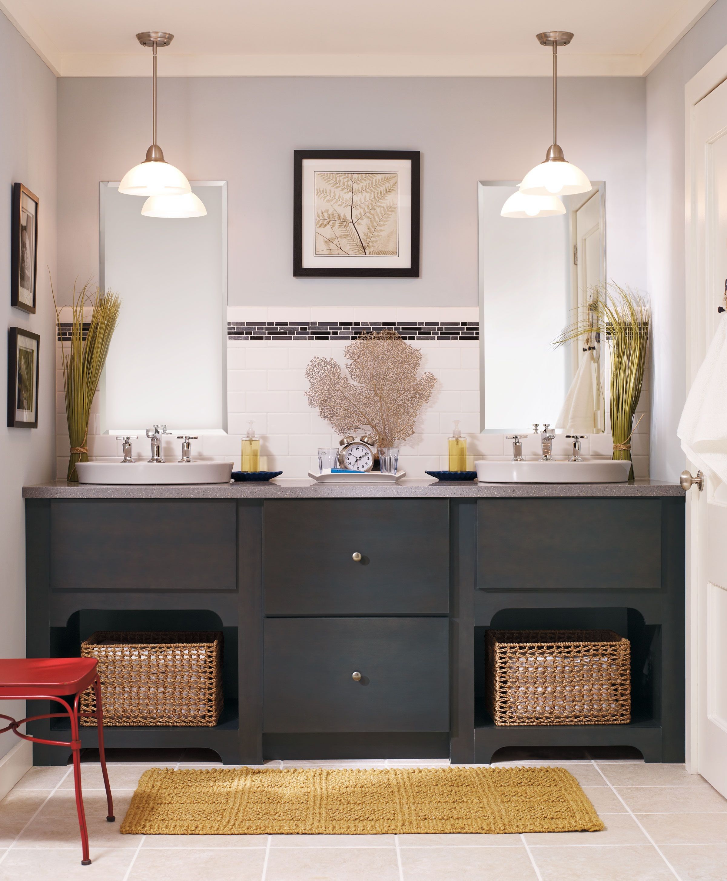 Contemporary Bathroom Vanity Cabinets New Northrope Maple Doors In A Storm Finish By Kemper Double Vanity Bathroom Grey Bathroom Vanity Unique Bathroom Vanity