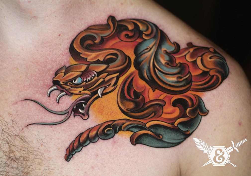 Schlangen tattoo 3d