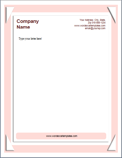 example company letterhead