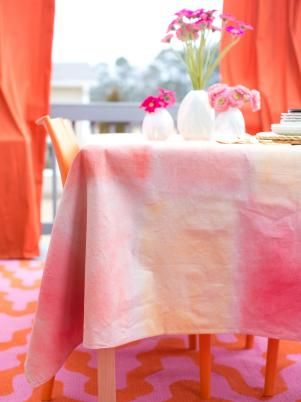 make your own watercolor tablecloth watercolor