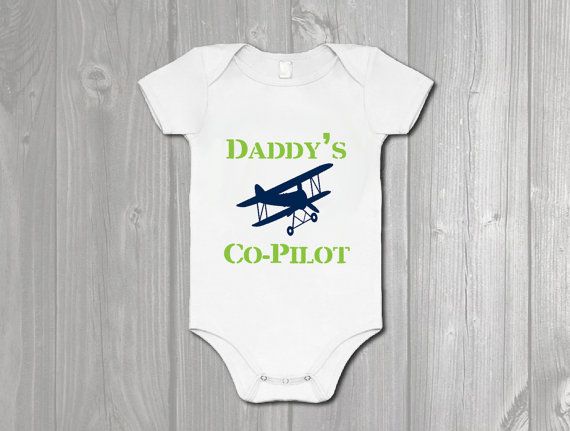 Funny Newborn Unisex Baby Cotton Bodysuit Infant One-Piece Romper Outfit Daddys Co-Pilot