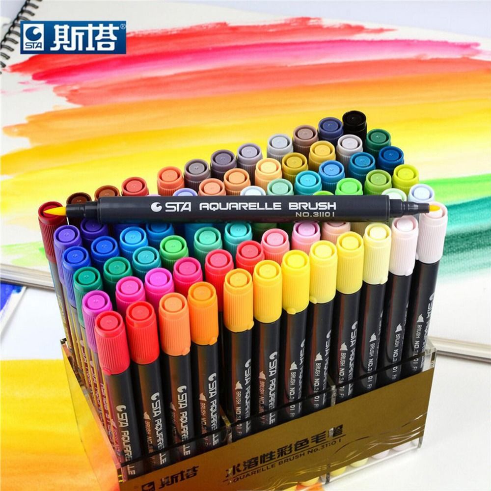 10 Colors Brush Twin Tip Markers Pen Set Graphic Artist Paint Art Dual Tip 10 Colors Brush Twin Tip Markers Pen Set Graphic Artist Paint Art Dual Tip