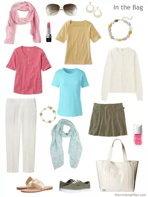 Build a Six-Pack Travel Capsule Wardrobe by Starting With... Art? Fabric #travelwardrobesummer