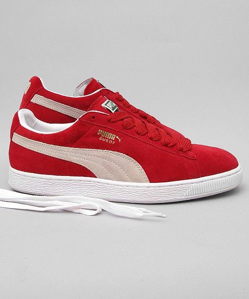 Red puma suede, Red puma shoes, Puma suede