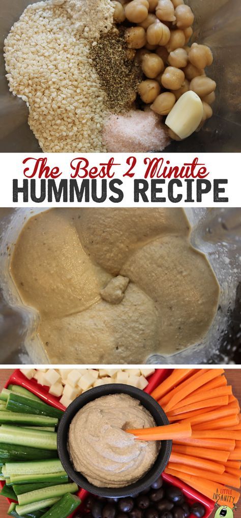 The BEST Homemade Hummus Recipe - Ready in less than 2 minutes! Gluten Free & Vegan @vitamix #glutenfree #dairyfree #recipe Hummus Vitamix Recipe, Hummus Recipe Homemade, Vegan Vitamix Recipes, Hummus Recipe Sesame Seeds, Easy Gluten Free, Vegan Gluten Free, Vegan Snacks, Healthy Snacks, Healthy Smoothies
