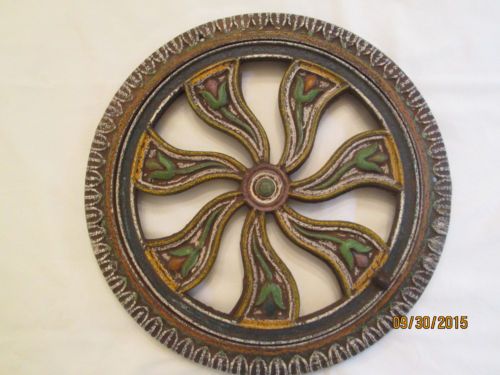 Antique Vintage Round Cast Iron Heat Register Floor Grate Vent Steampunk Registers It Antique Vintage Round Cast Iron Heat, Round Floor Registers