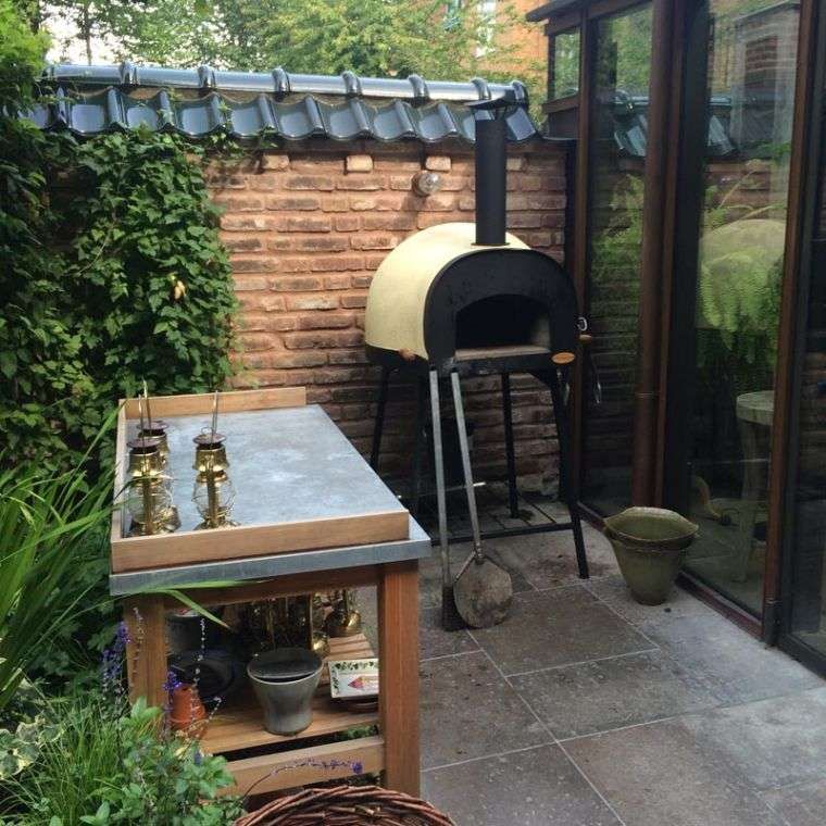 four à pizza extérieur grill cuisine coin repas exterieur amenagement