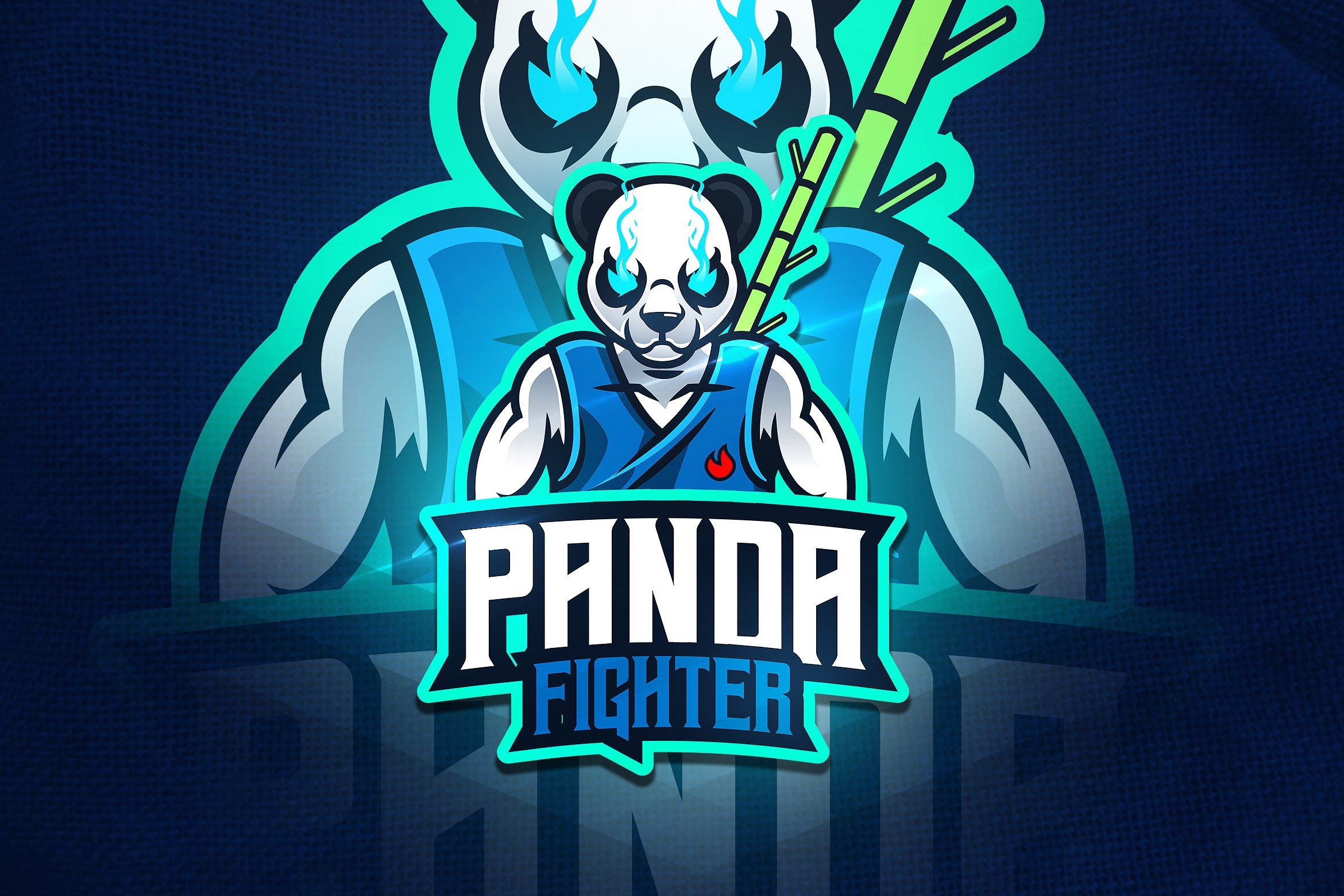 Panda Fighter Mascot & Esport Logo Esport logo, Panda