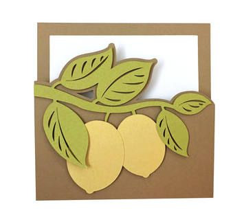 Papercut Family Tree Picture lemon tree design