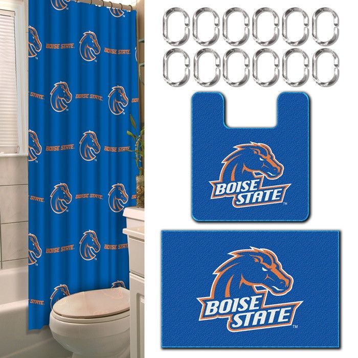 Boise State Broncos 15Piece Bath Set Shower curtain sets, Bath Boise State Broncos 15Piece Bath Set Shower curtain sets, Bath