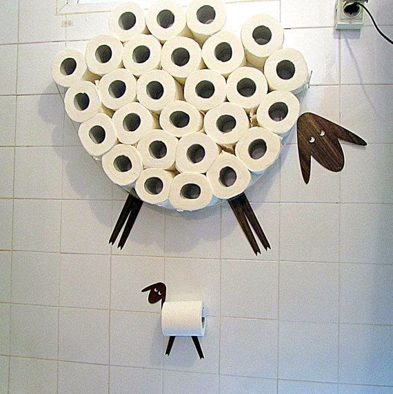 Wall shelf for storing toilet paper rolls and toilet …