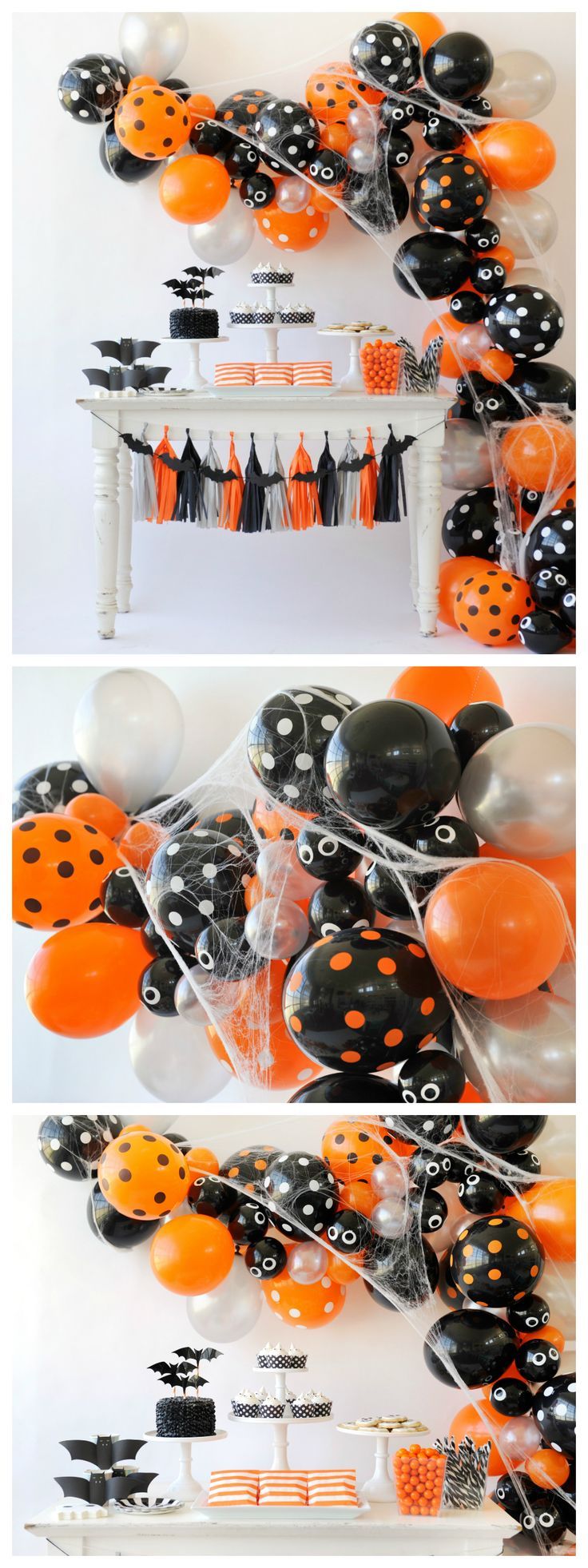 Spooky Halloween Balloon Garland Halloween balloons, Balloon - cute halloween decoration ideas Spooky Halloween Balloon Garland Halloween balloons, Balloon - cute halloween decoration ideas