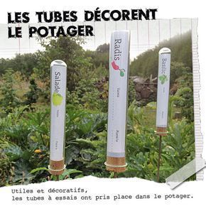 Etiquettes pour le potager : Etiquettes pratiques et décoratives au potager #Et...