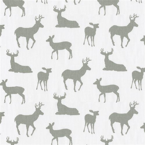 Carousel Designs Cloud Gray Deer Cradle Sheet