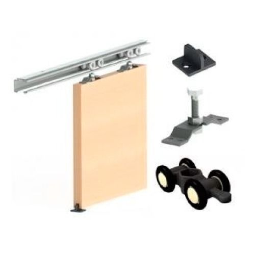 Kit Puerta Corrediza Colgante 2 Mts Aluminio Completo Unico - $ 10.661 Puerta corrediza colgante, Puerta corrediza, Puertas