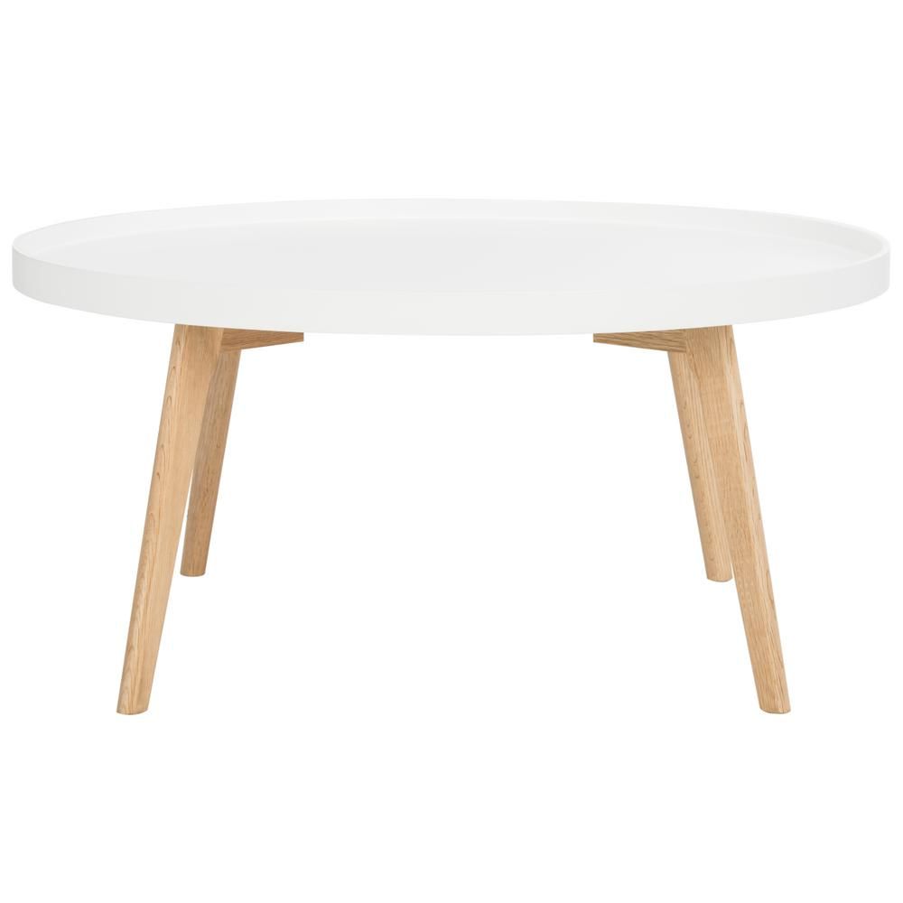 Safavieh Rue Round White Coffee TableFOX8207A The Home