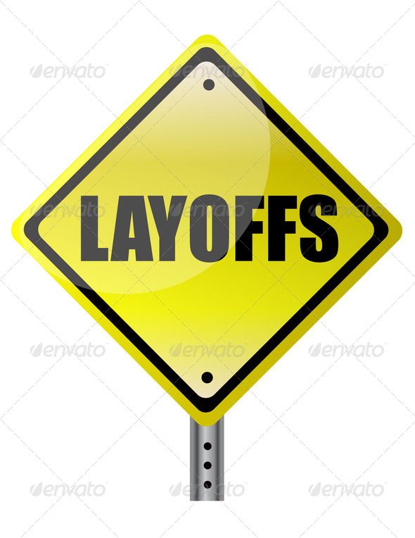 layoffs yellow warning sign on white background attention - layoff notice template layoffs yellow warning sign on white background attention - layoff notice template