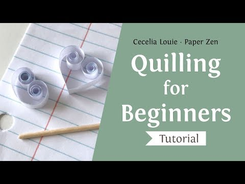 Quilling Basic Shapes for Beginners Without Tools - Easy Tutorial and Pattern