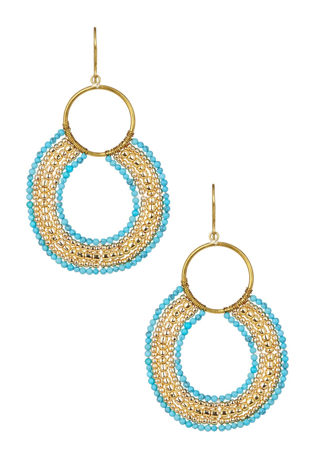 Lena Bernard Safiya Beaded Hoop Earrings Nordstrom Lena Bernard Safiya Beaded Hoop Earrings Nordstrom Rack