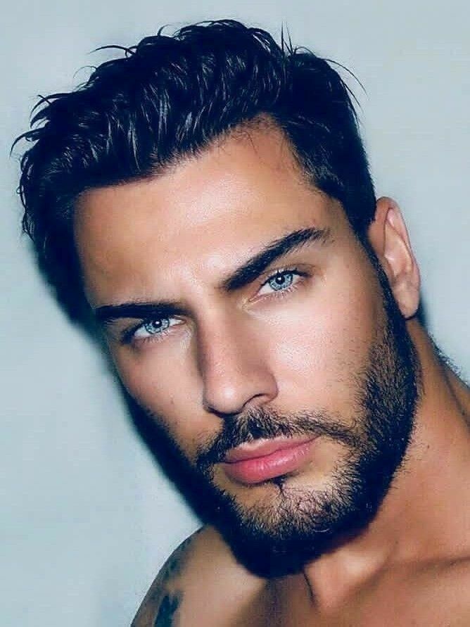 You know when you get used to people constantly treating you bad till… #random #Random #amreading #books #wattpad Beautiful Men Faces, Gorgeous Eyes, Handsome Faces, Handsome Men, Haircuts For Men, Mens Hairstyles, Blue Eyed Men, Sexy Bearded Men, Hunks Men