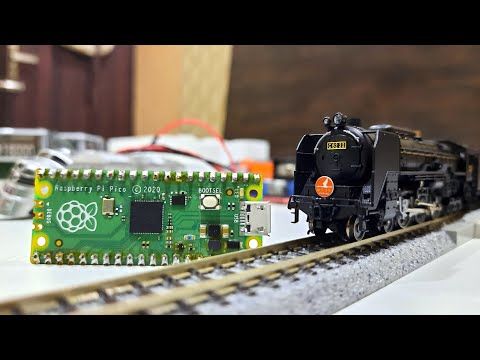 Raspberry Pi Pico Controlled Simple Automated Model Railroad