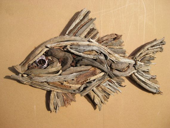 driftwood fish sculpture driftwood