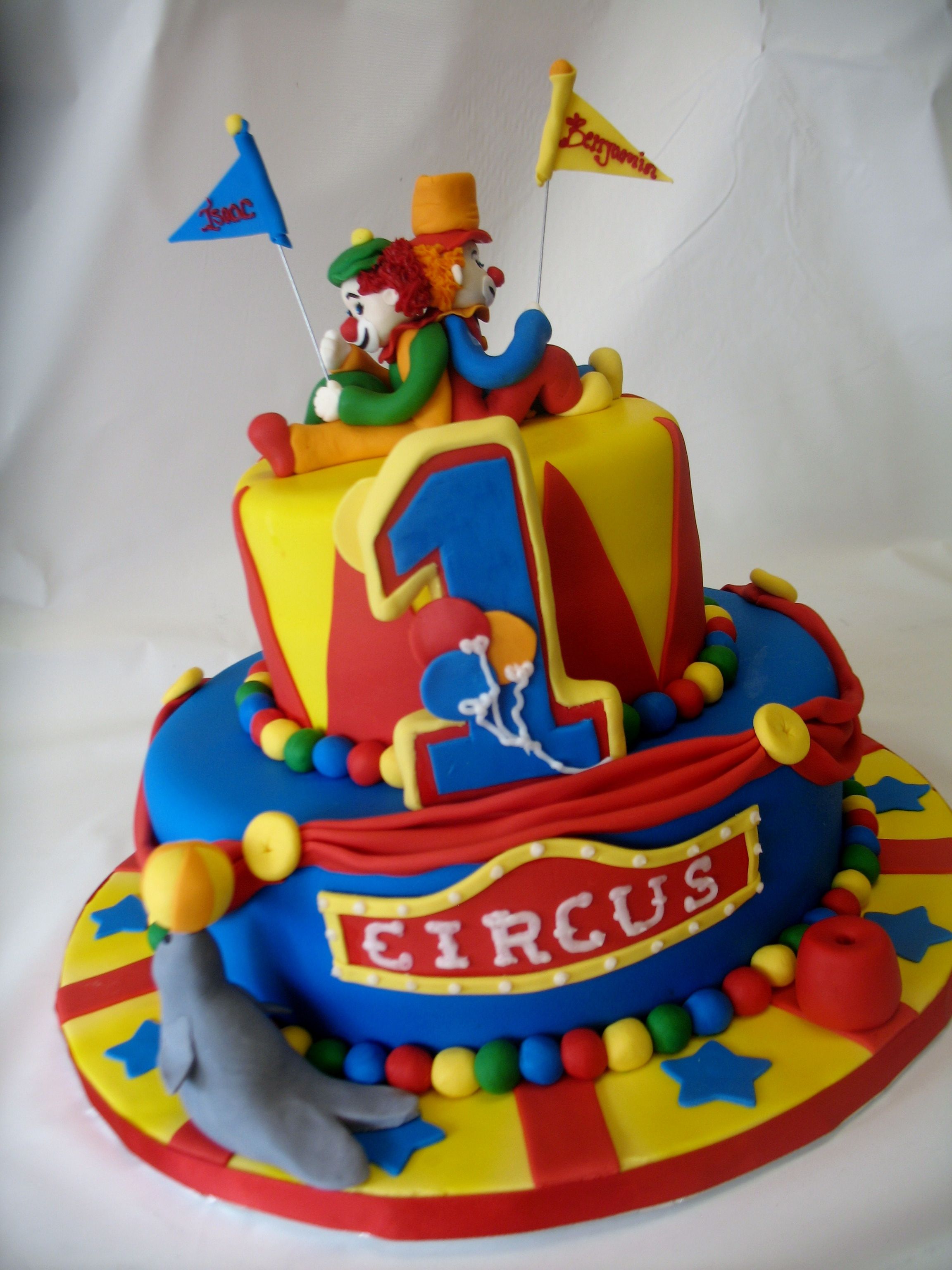 circus clowns cake from