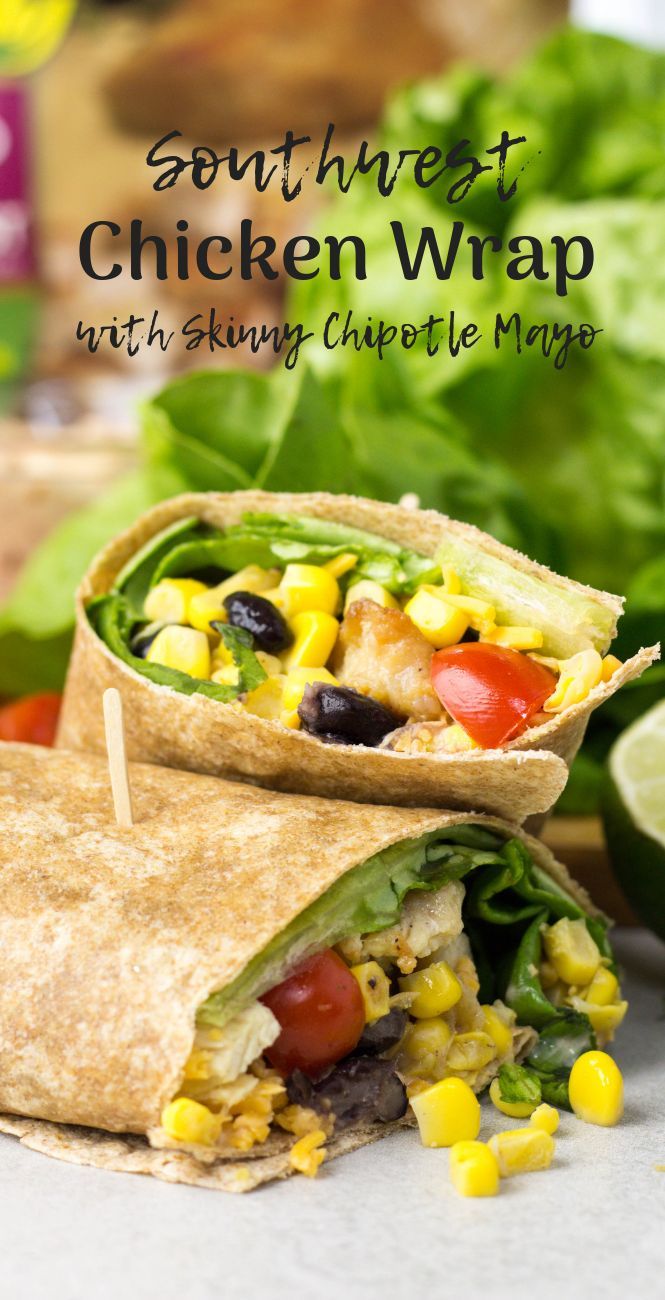 Ad A Southwest Chicken Wrap Is A Tasty Lunch Made With Ad A Southwest Chicken Wrap Is A Tasty Lunch Made With