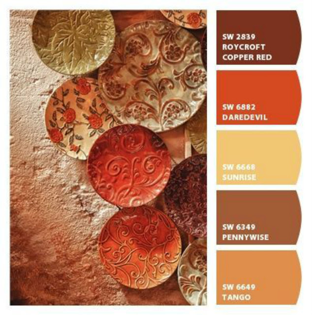 AUTUMN COLOR PALETTES....WHAT'S YOUR FAVORITE? | Paint colors, Fall