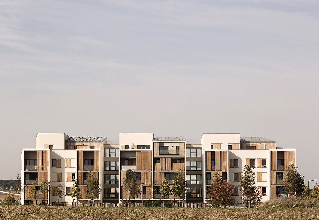 65 Logements sociaux. MUZ architecture, 2017. Jouy-le-Moutier, Val-d'Oise.