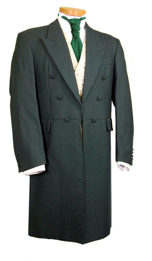 Boys Size Black Cutaway Morning Frock Coat Victorian Costume Long Tail Kids