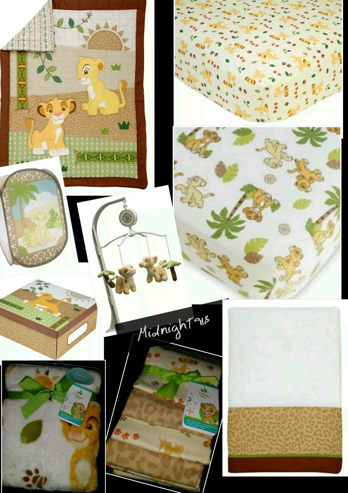 New 12 Pieces Disney Baby The Lion King Simba Under Sun Crib New 12 Pieces Disney Baby The Lion King Simba Under Sun Crib Bedding Set