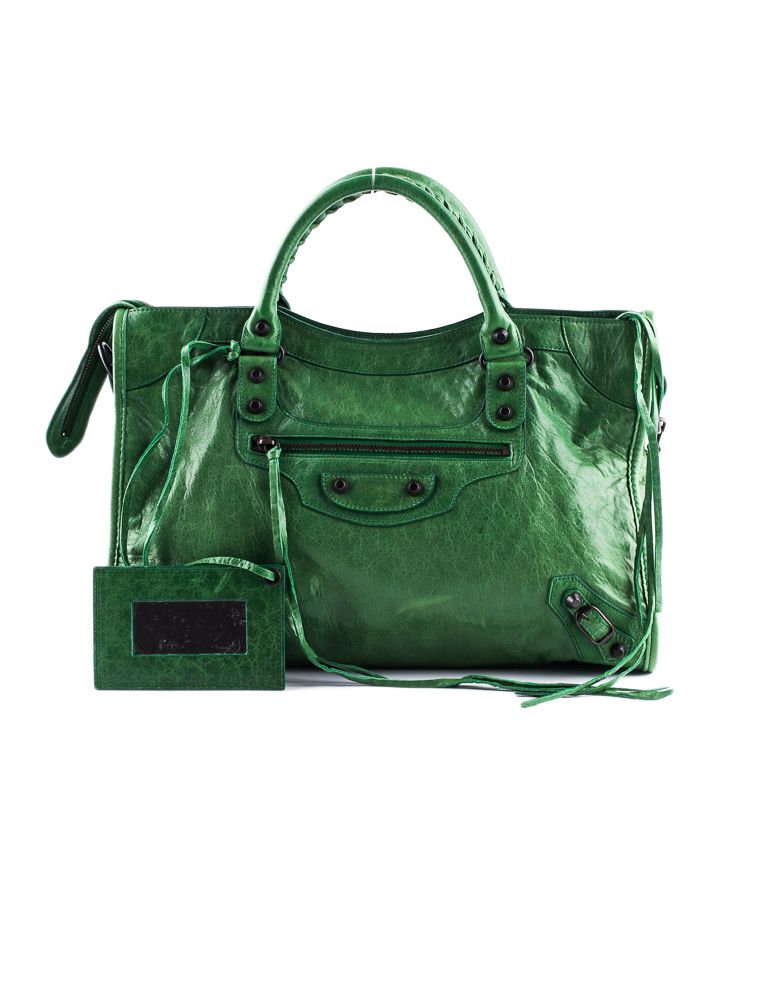 Feeling Green: Balenciaga City Bag. | Bags, Balenciaga city bag, Shoe bag