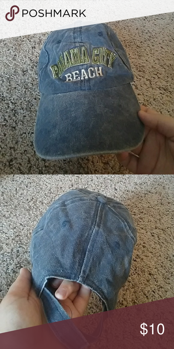 Panama City Beach Florida Denim Hat My Posh Closet Pinterest Panama City Beach Florida Denim Hat From Pcb Accessories Hats