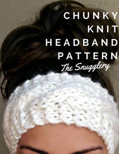 This is a super simple pattern using super bulky yarn. I recommend wool or a wool blend yarn like Wool-Ease Thick & Quick from Lion Brand f Cable Knitting, Easy Knitting, Knitting Patterns Free, Knitting Yarn, Crochet Patterns, Super Bulky Yarn Knitting Patterns, Vogue Knitting, Wool Yarn, Simple Knitting Projects
