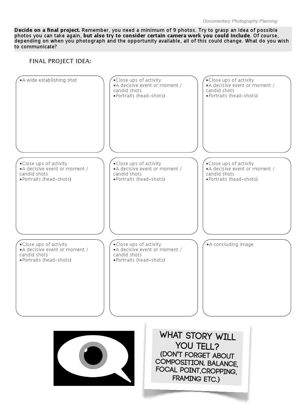 documentary photography planning documentary photography