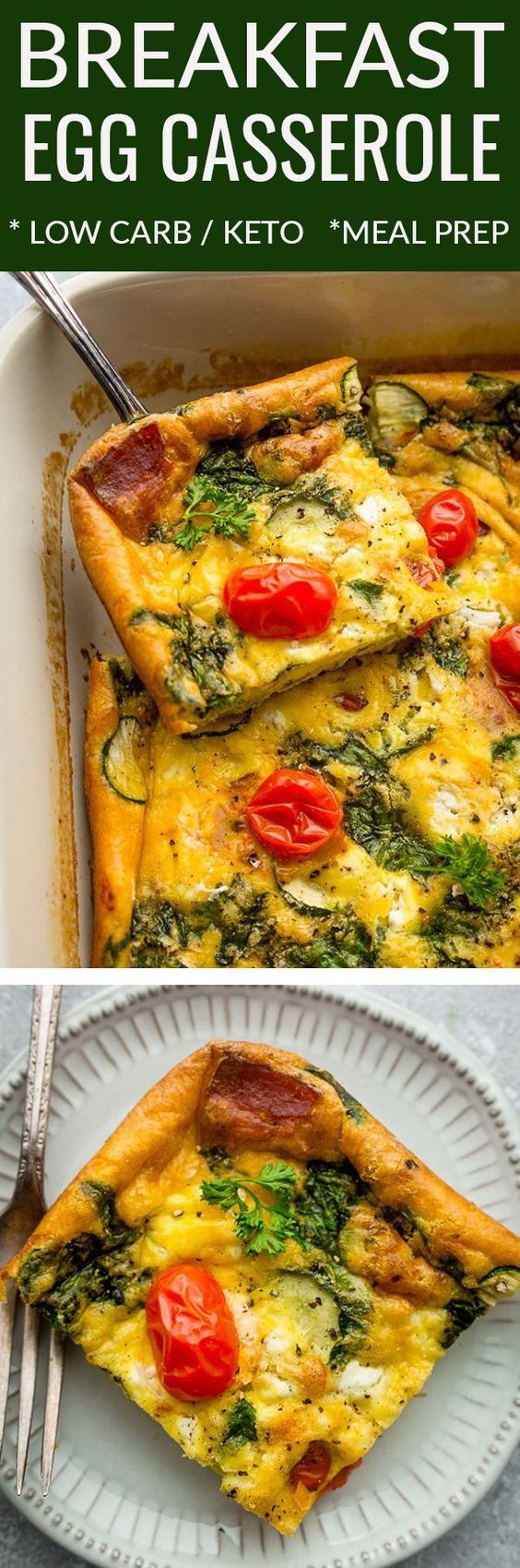 Keto Egg Casserole Bake - Life Made Keto | Recipe | Breakfast recipes