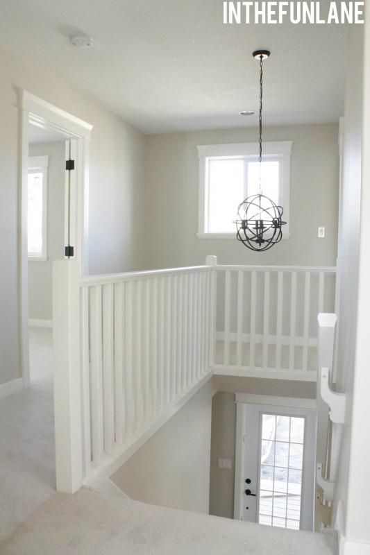 Stairway Landing Love The Light Fixture For Our Dark Stairway Landing Love The Light Fixture For Our Dark