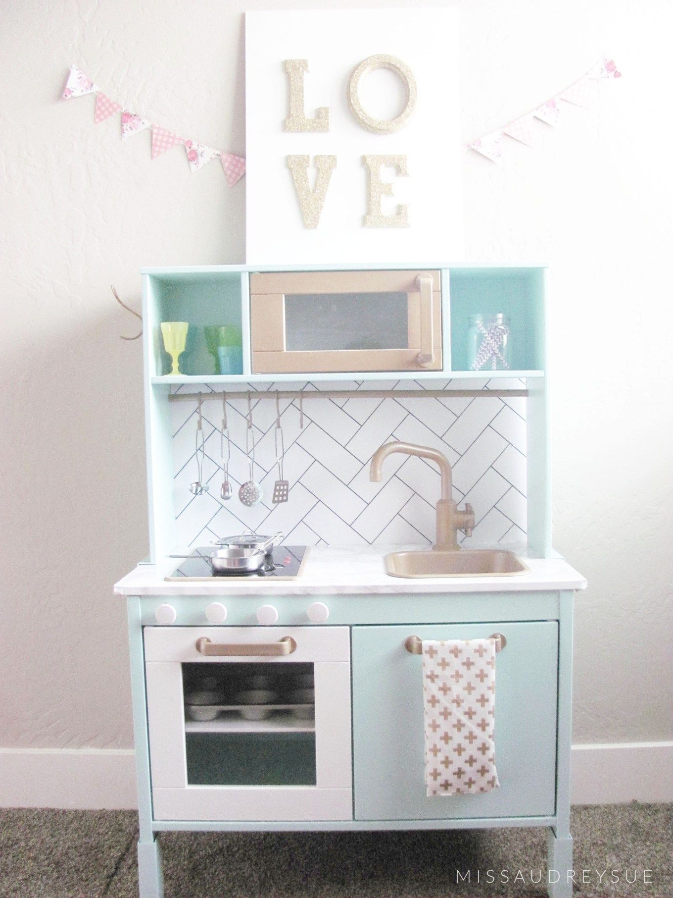 10 Fabulous Play Kitchen Tutorials Ikea kids kitchen
