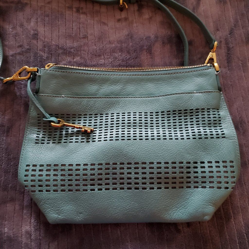 Excellent Condition, Fiona Crossbody Bag. Bag Has A Pocket In Front, Zipper Closure, Zippered Pocket Inside, And Another Open Pocket Inside