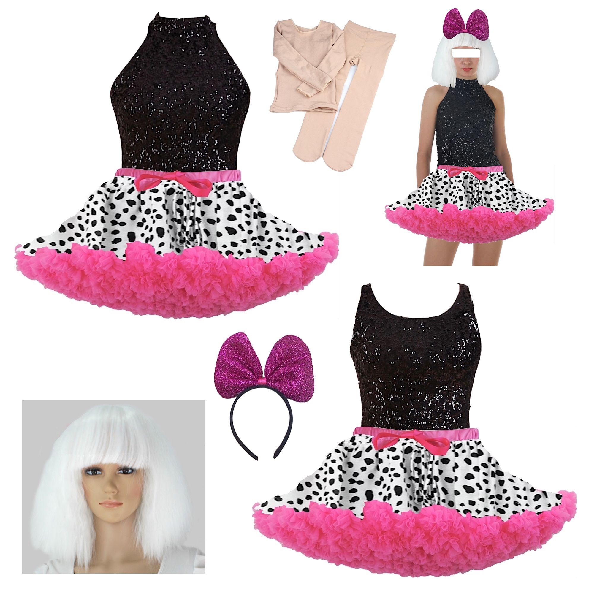 Simile Lol Glitter Queen Vestito Carnevale Bambina Tipo Lol Dress up LOLGLIQ1