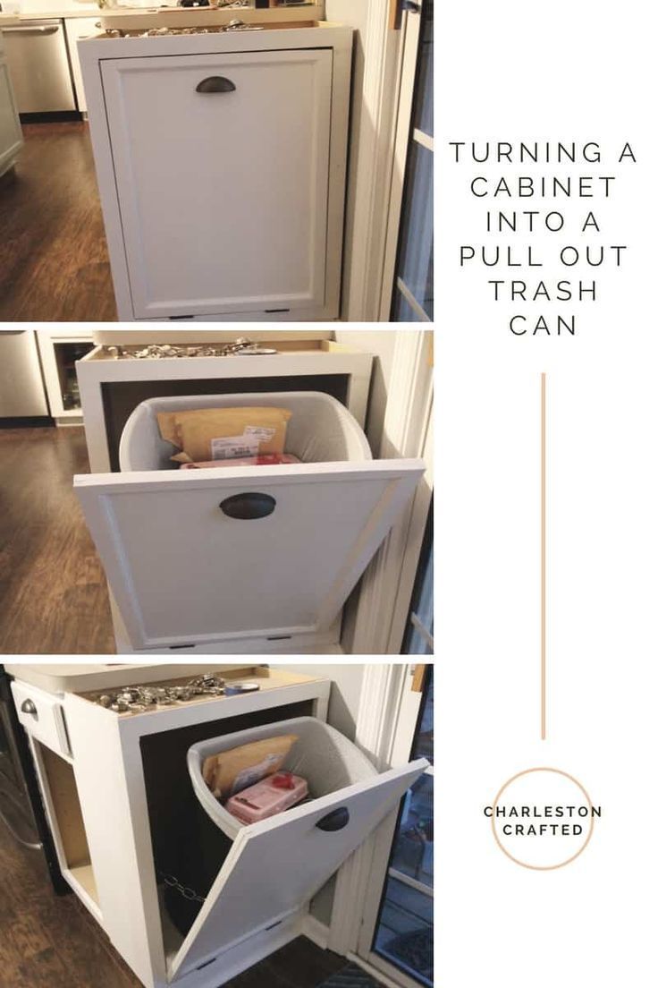 Turning a Cabinet into a Pull Out Trash Can