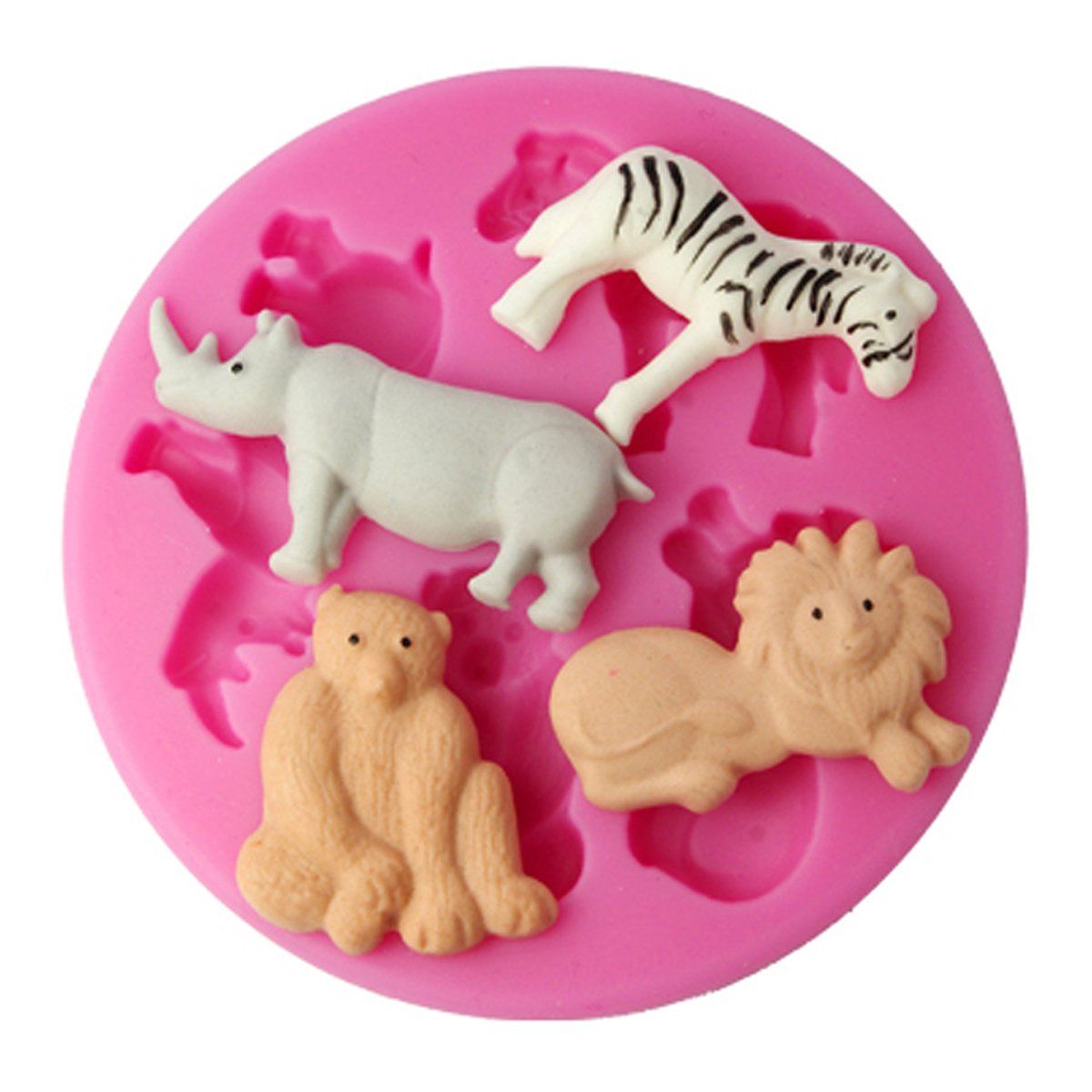 Bull 4 Cav Silicone Mold for Fondant Gum Paste Chocolate Crafts Bull 4 Cav Silicone Mold for Fondant Gum Paste Chocolate Crafts