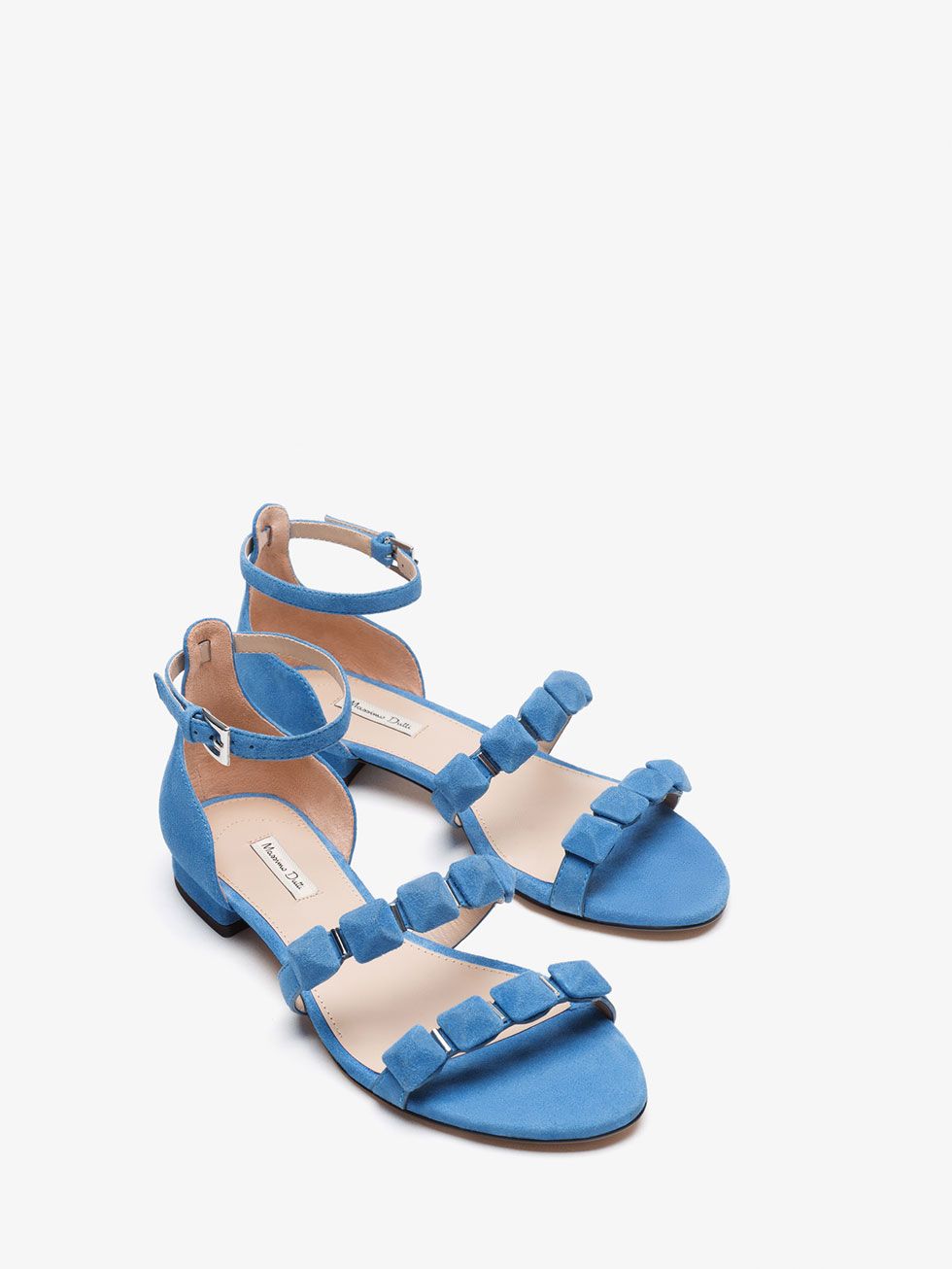 Ante De Sandalia Mujer Zapatos Massimo Todo Ver Piel Azul CQrhtds