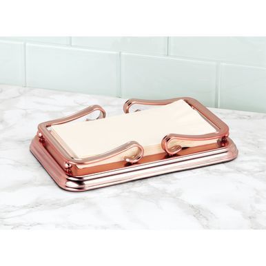 Decorative Metal Bathroom Guest Hand Towel Storage Tray #handtowels