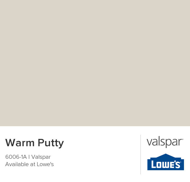 Light Putty Paint Color Warm Putty Formally Called Woodrow Wilson Putty Taylor And Jackee S Bathroom Valspar Paint Colors Valspar Paint Valspar