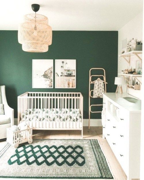 15 Gender-Neutral Green Nursery Ideas - DIY Darlin' Pink Baby Room, Nursery Decor Green, Green Baby Room, Baby Room Neutral, Baby Boy Room Nursery, Baby Boy Rooms, Nursery Neutral, Baby Boy Nurseries, Baby Room Decor