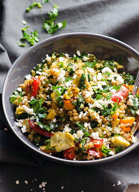 Buckwheat Stir Fry With Kale Peppers Artichokes Buckwheat Stir Fry With Kale Peppers Artichokes