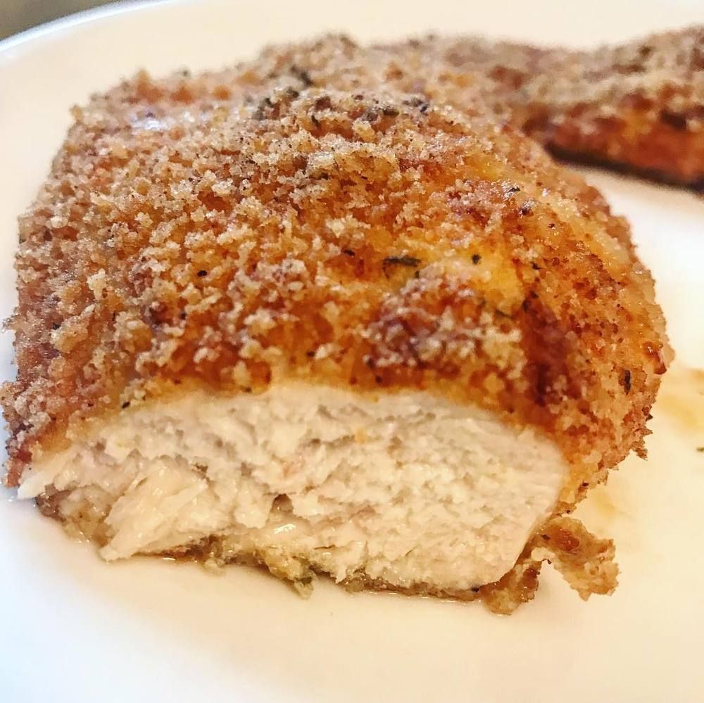 Air Fryer Low Carb (Keto) Pork Rind Crumb Fried Chicken by Air Fryer Low Carb (Keto) Pork Rind Crumb Fried Chicken by