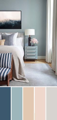 20 Beautiful Bedroom Color Schemes ( Color Chart Included )